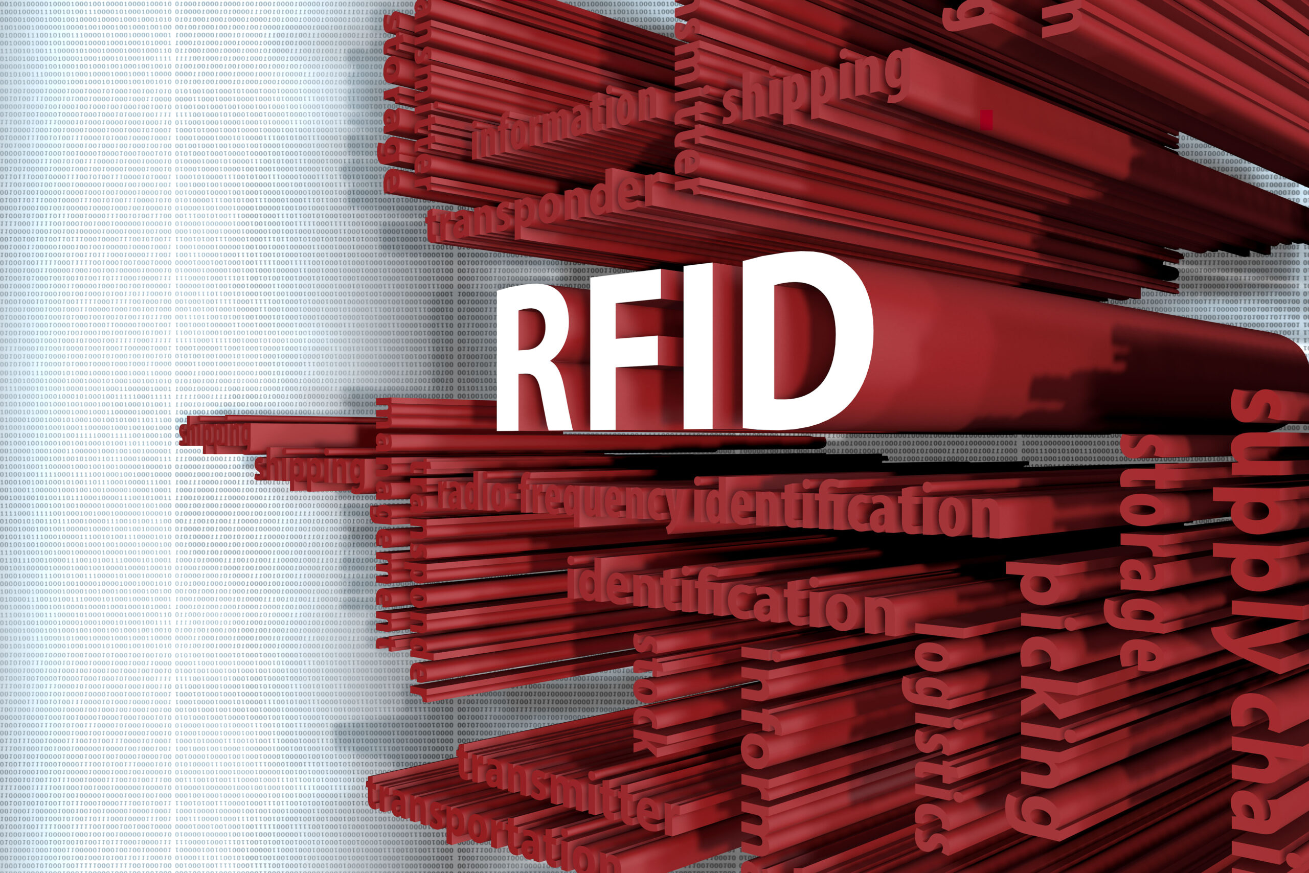 rfid 3d illustration