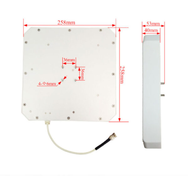rha 9w258 9dbi circular polarization antenna (258)