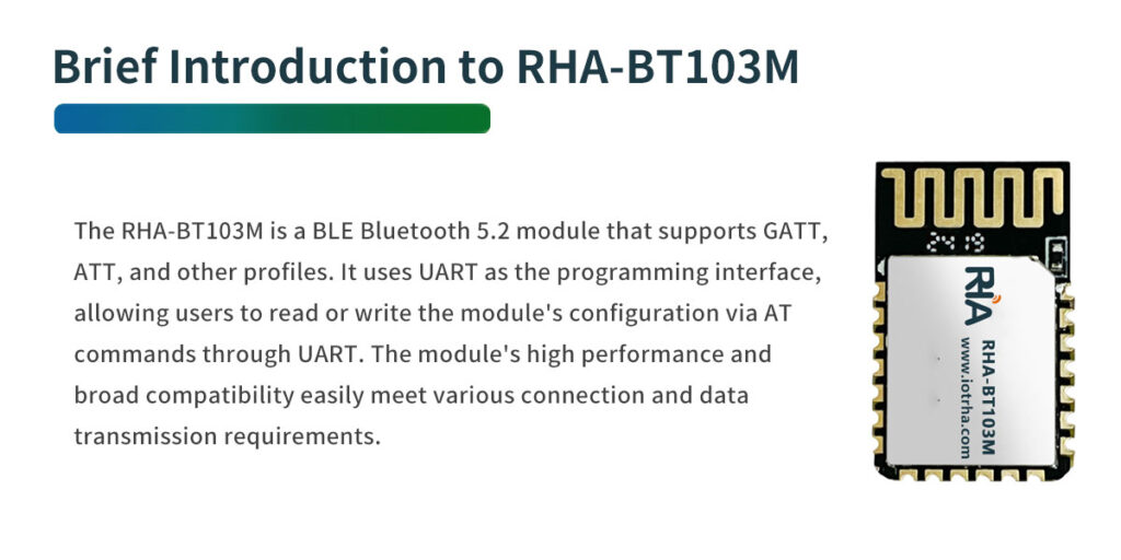 small sized ble 5.2 bluetooth module, ultra low power, high speed stable wireless transmission for industrial data & smart devices