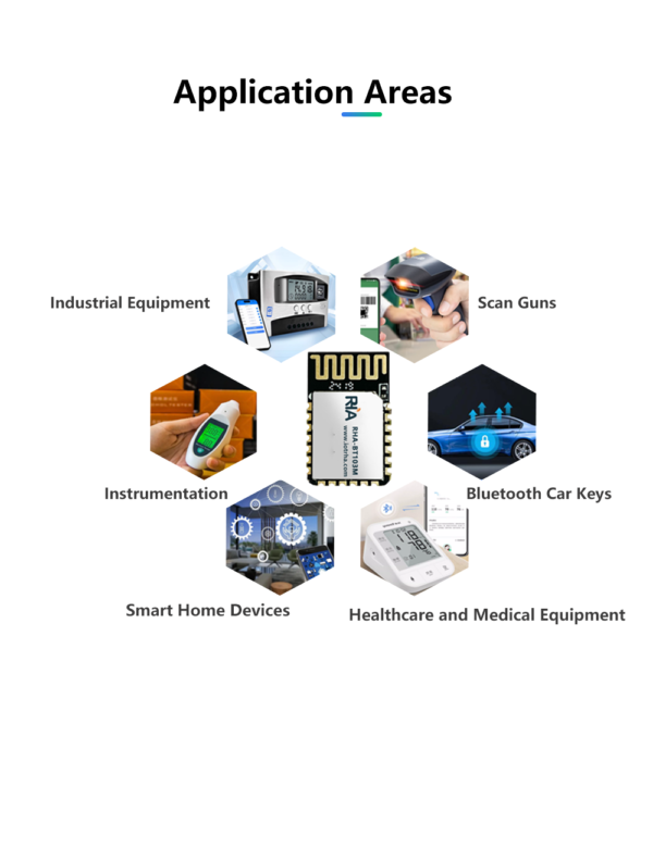 small size ble 5.2 low power serial port transparent transmission bluetooth module